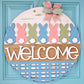 Welcome Bunny Line Door Hanger