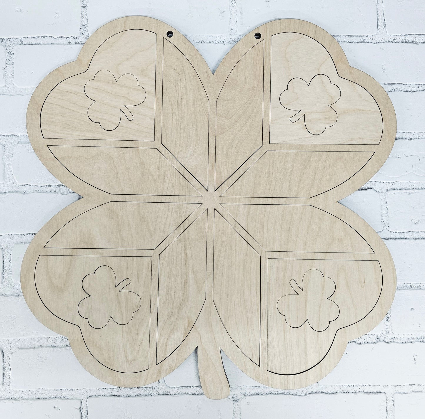 Clover Barn Quilt Door Hanger