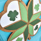 Clover Barn Quilt Door Hanger