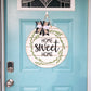 Home Sweet Home Greenery Door Hanger