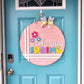 Happy Spring Cross Stitch Door Hanger