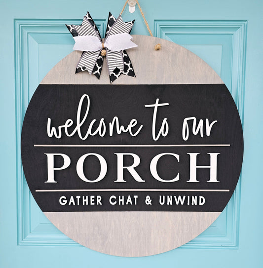 Welcome to Our Porch Door Hanger-wholesale