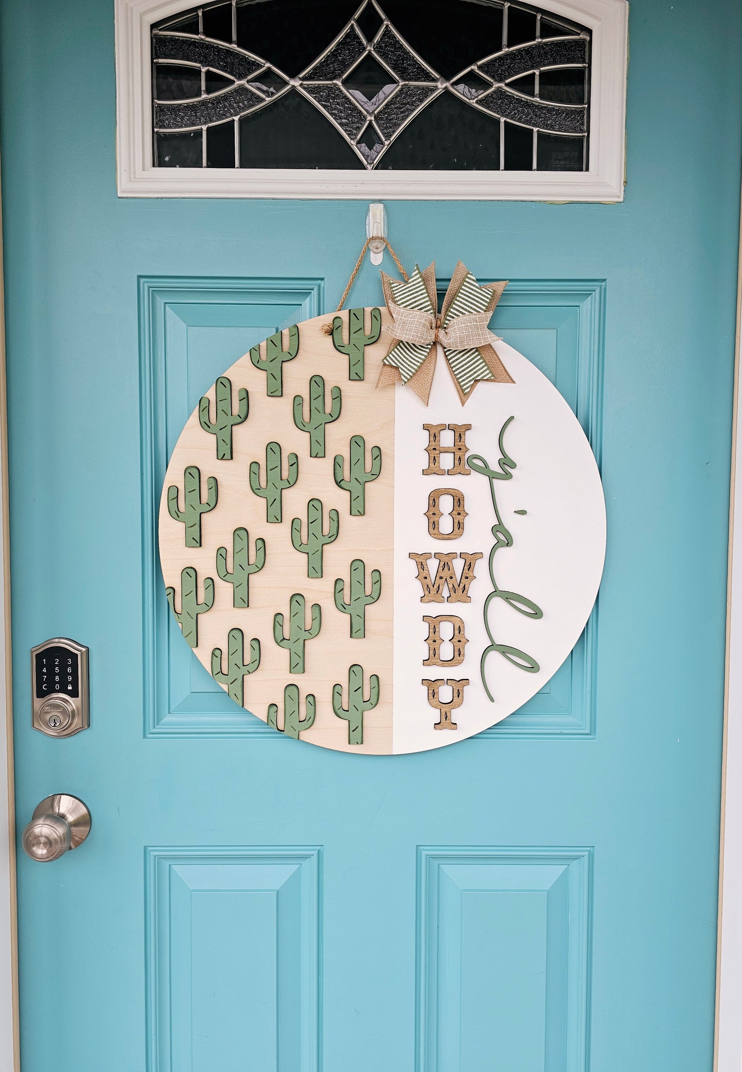 Howdy Yall Cactus Door Hanger