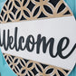 Welcome Modern Geometric Door Hanger