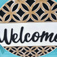 Welcome Modern Geometric Door Hanger