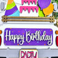 Birthday Truck Inserts