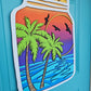 Palm Tree Mason Jar Door Hanger