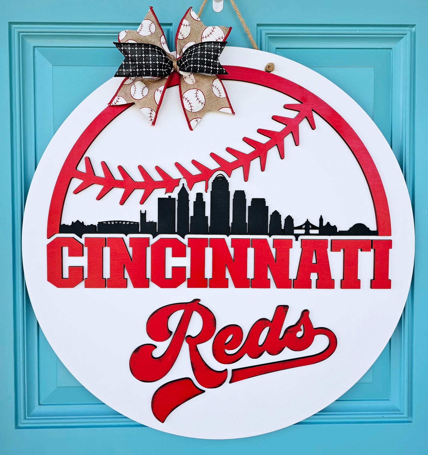 Cincinnati Reds Door Hanger