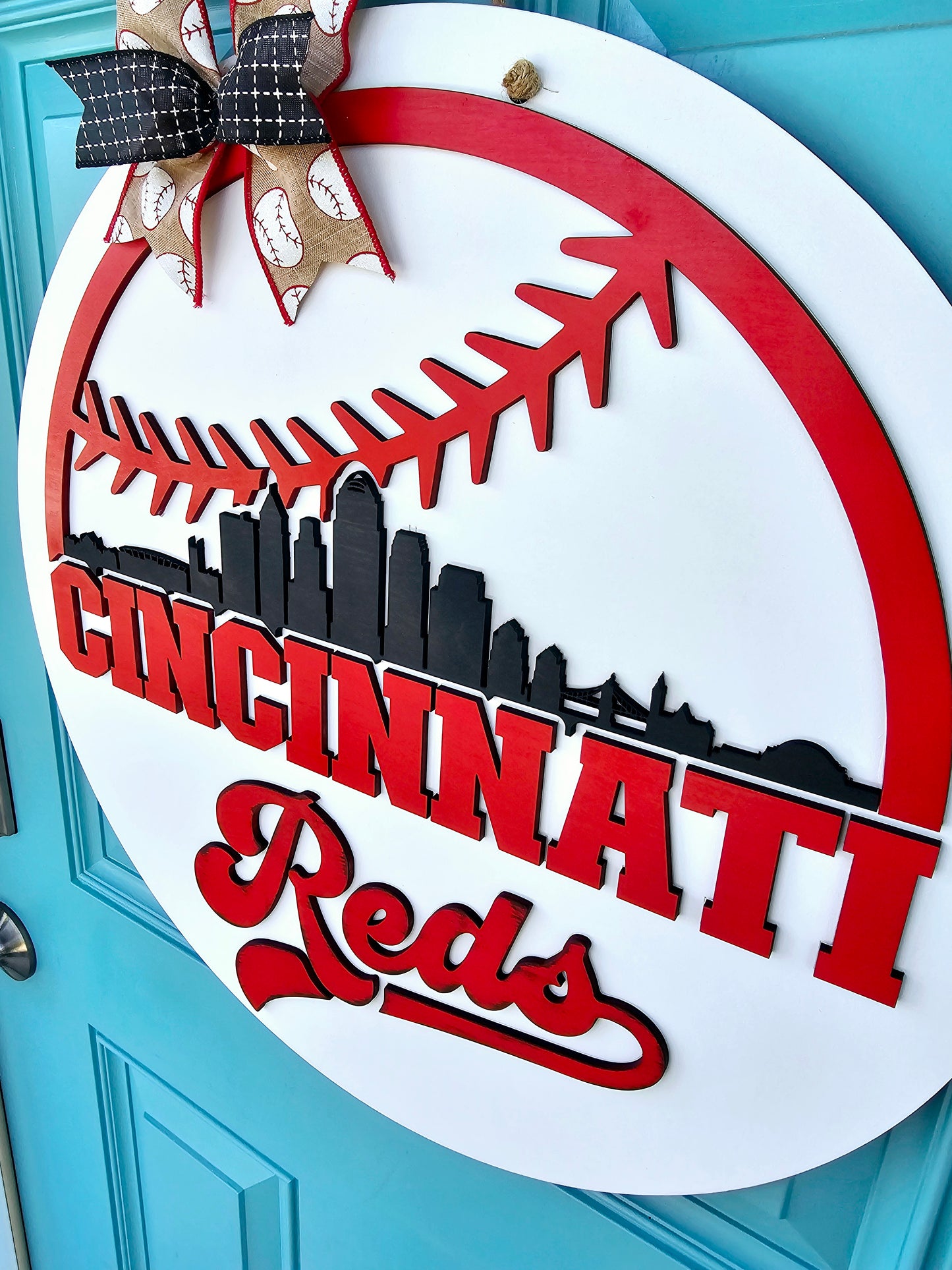 Cincinnati Reds Door Hanger