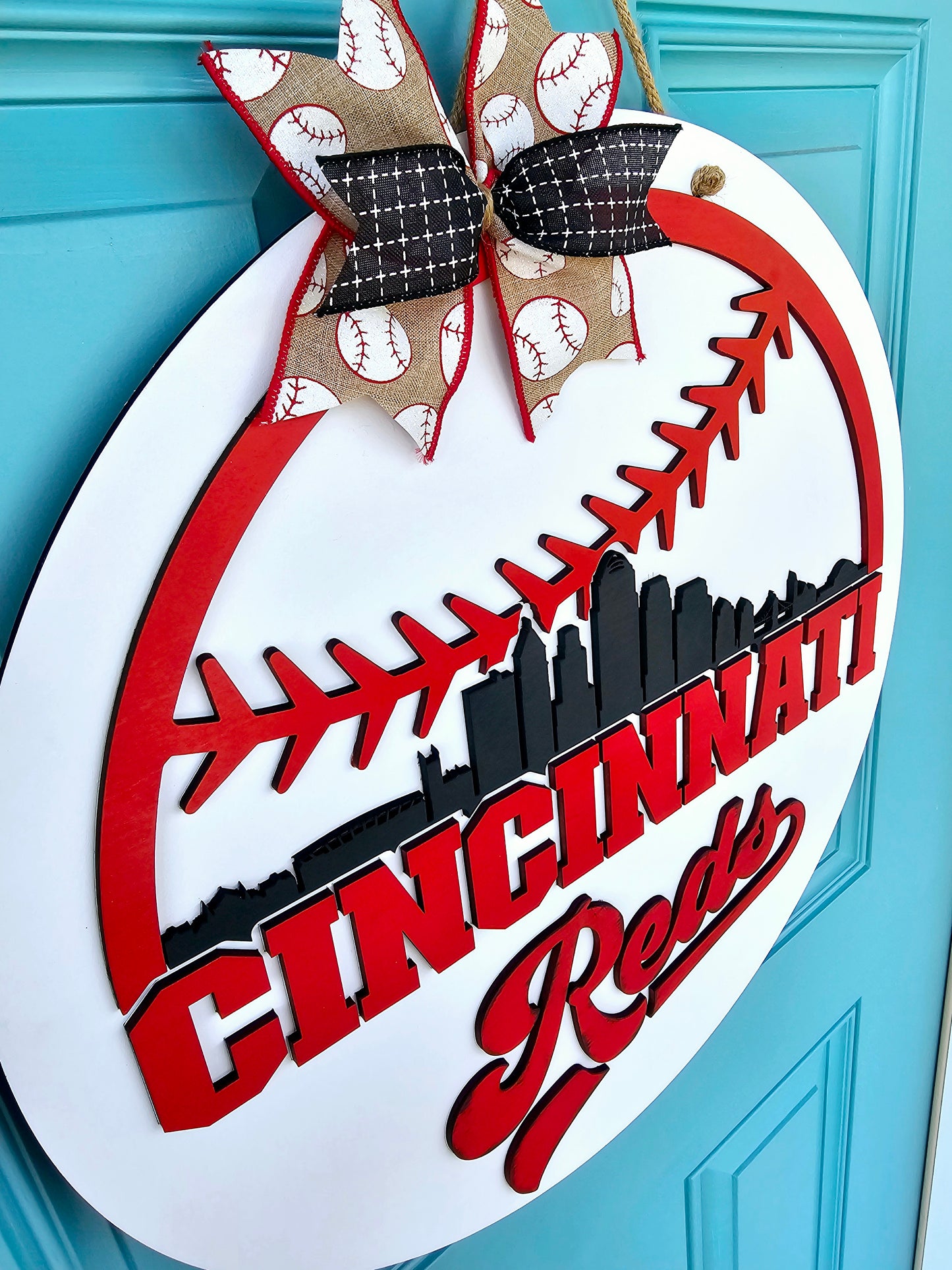 Cincinnati Reds Door Hanger