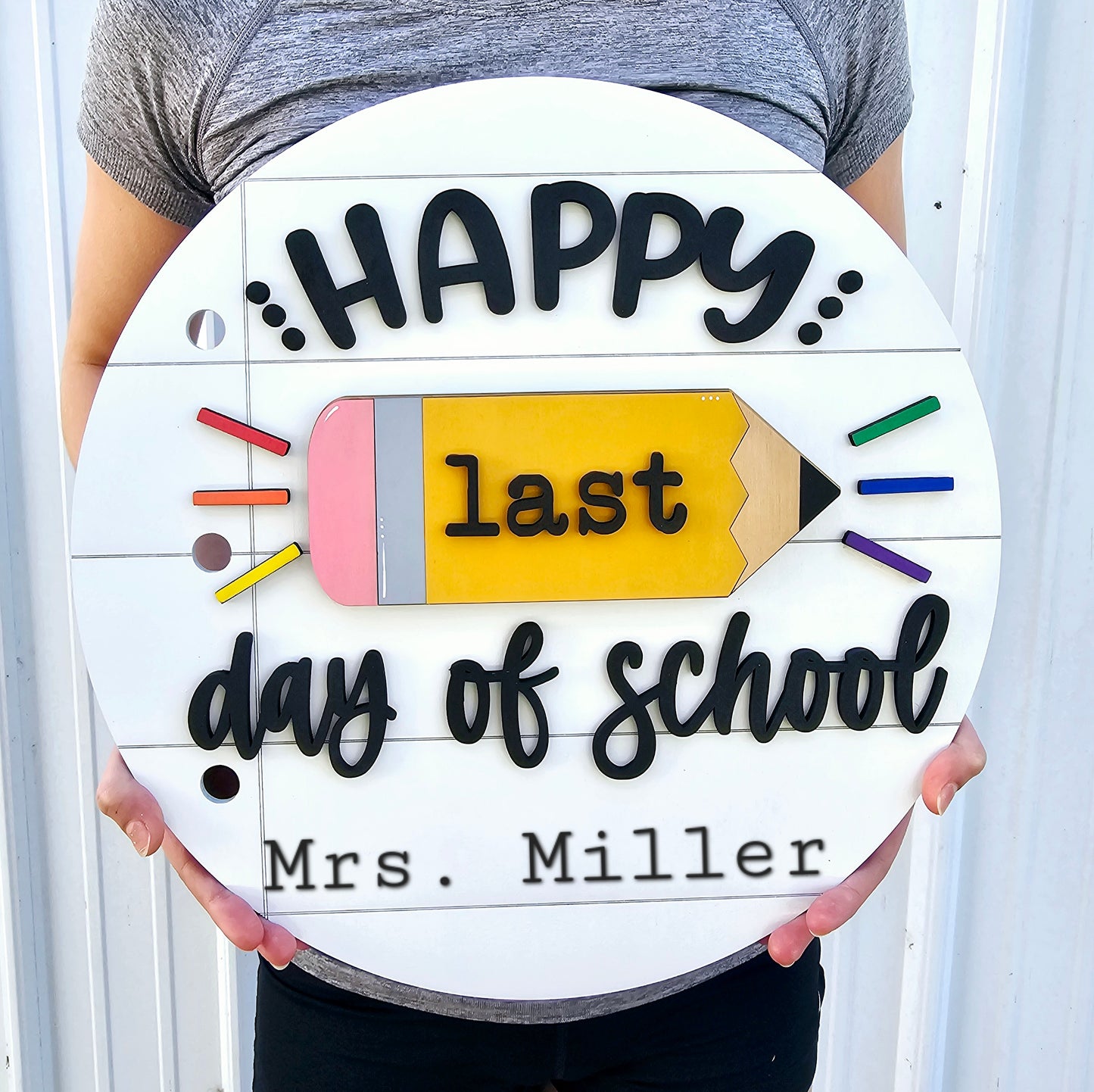 Teacher 1st, last & 100th day of School Sign