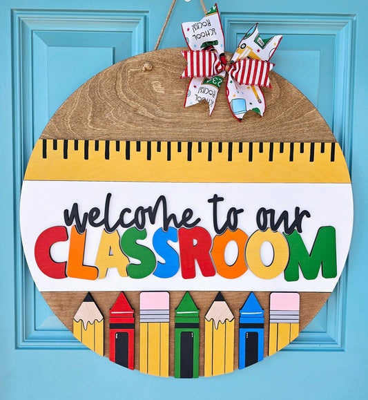 Welcome to our Classroom Door Hanger-wholesale