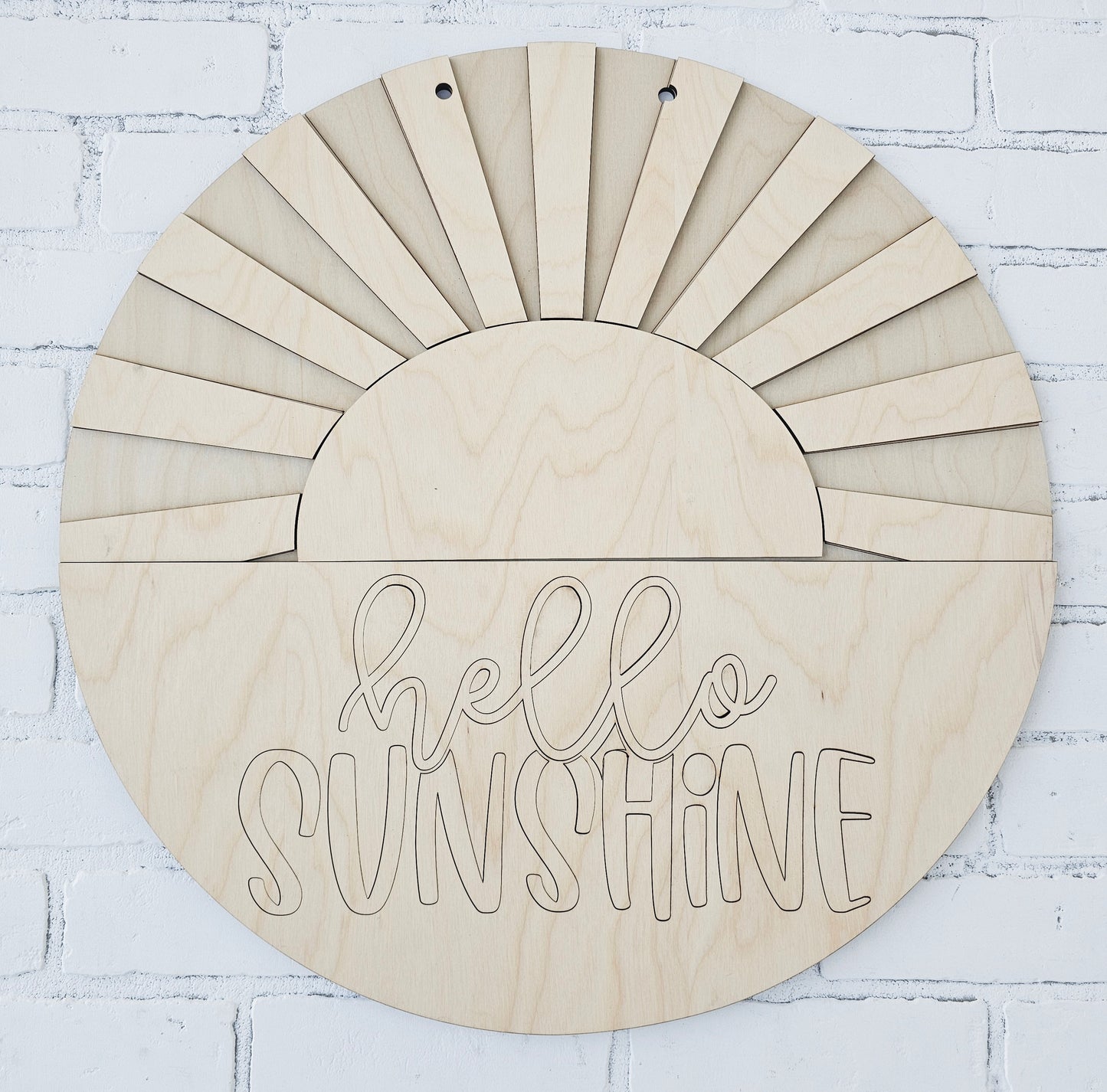 Hello Sunshine Sunrays Door Hanger