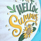 Hello Summer Sunflower Door Hanger