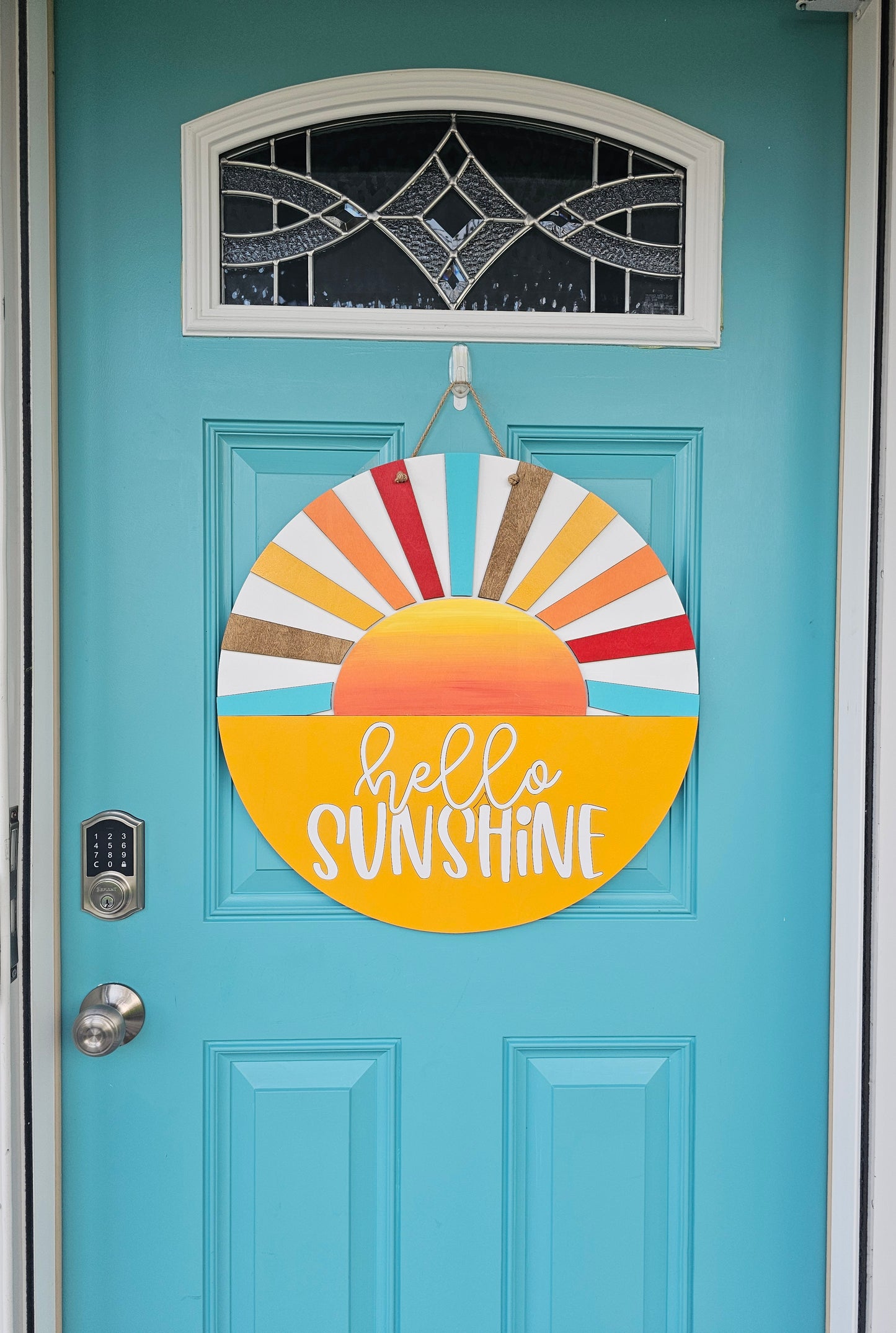 Hello Sunshine Sunrays Door Hanger