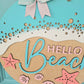 Hello Beach Water Door Hanger