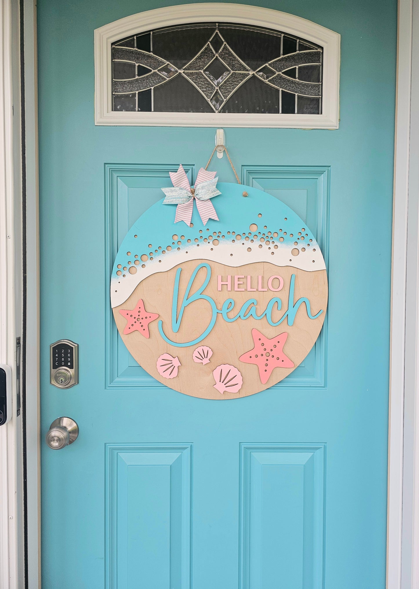 Hello Beach Water Door Hanger