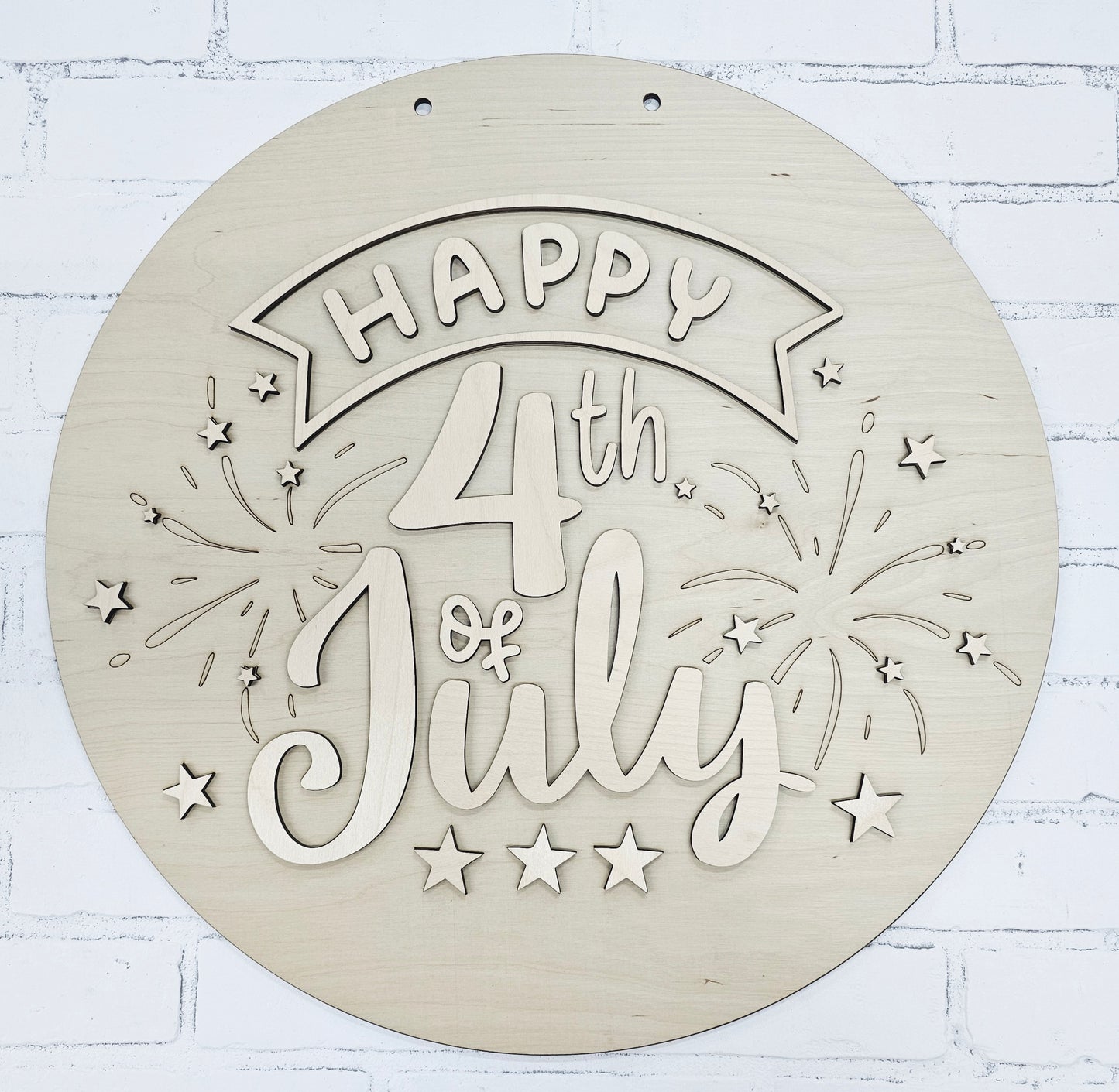 Happy 4th of July Fireworks Door Hanger