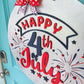 Happy 4th of July Fireworks Door Hanger