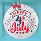 Happy 4th of July Fireworks Door Hanger