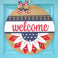 Patriotic Sunflower Door Hanger