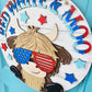 Red, White & Moo Door Hanger