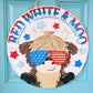 Red, White & Moo Door Hanger