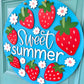 Hello Summer Strawberry Door Hanger