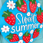 Hello Summer Strawberry Door Hanger