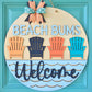 Beach Bums Welcome Door Hanger