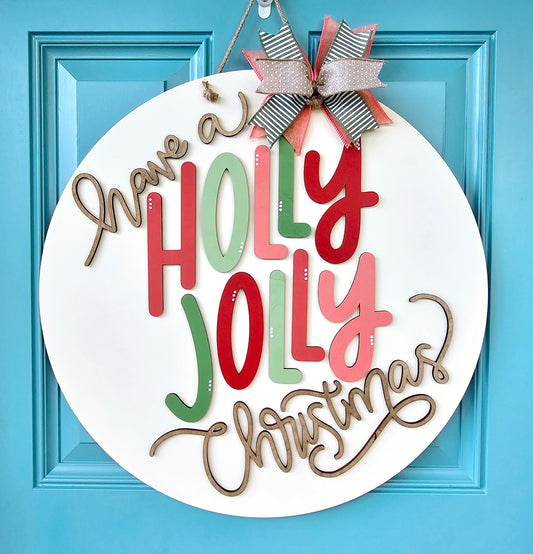 Holly Jolly Door Hanger