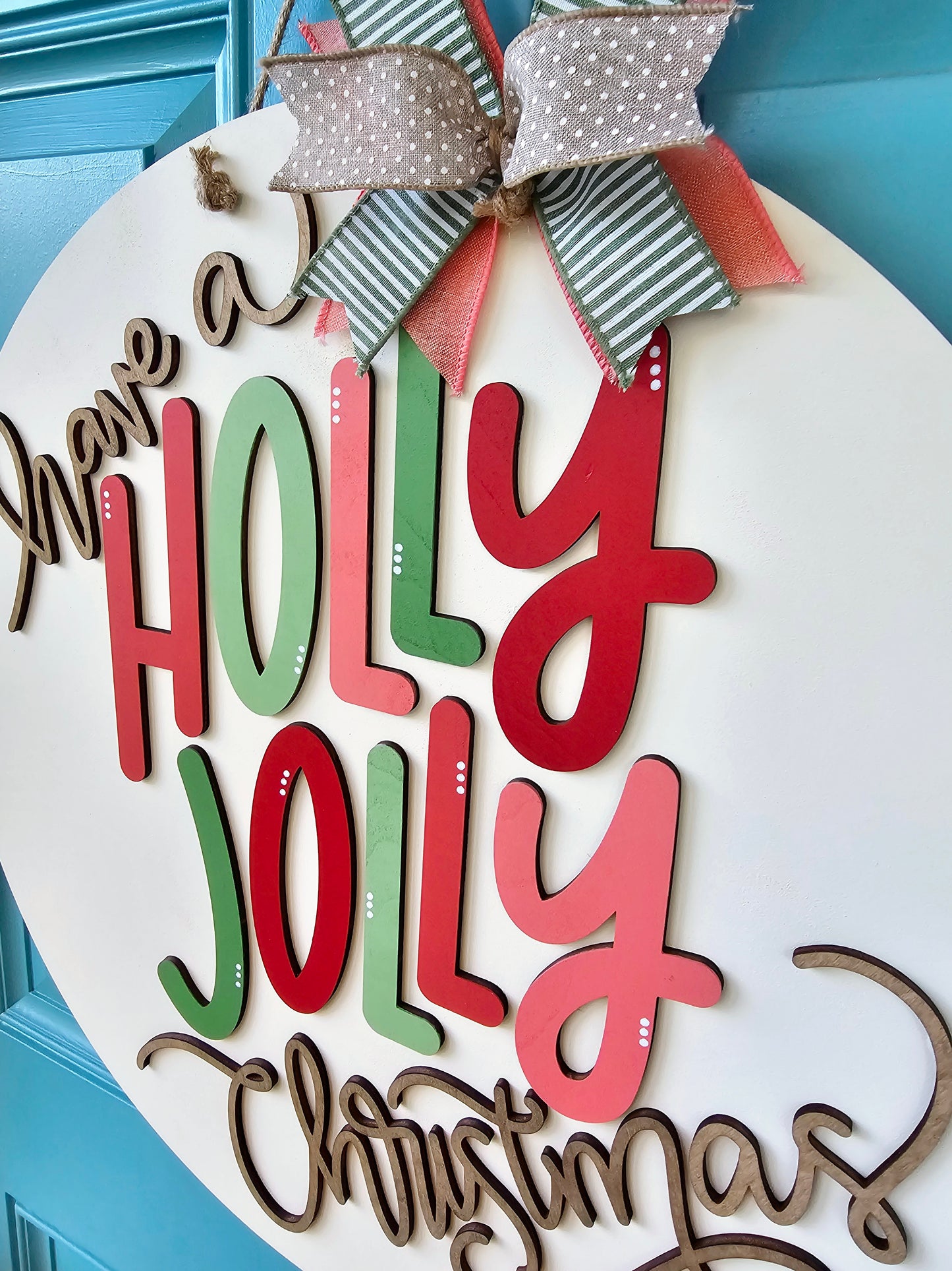 Holly Jolly Door Hanger