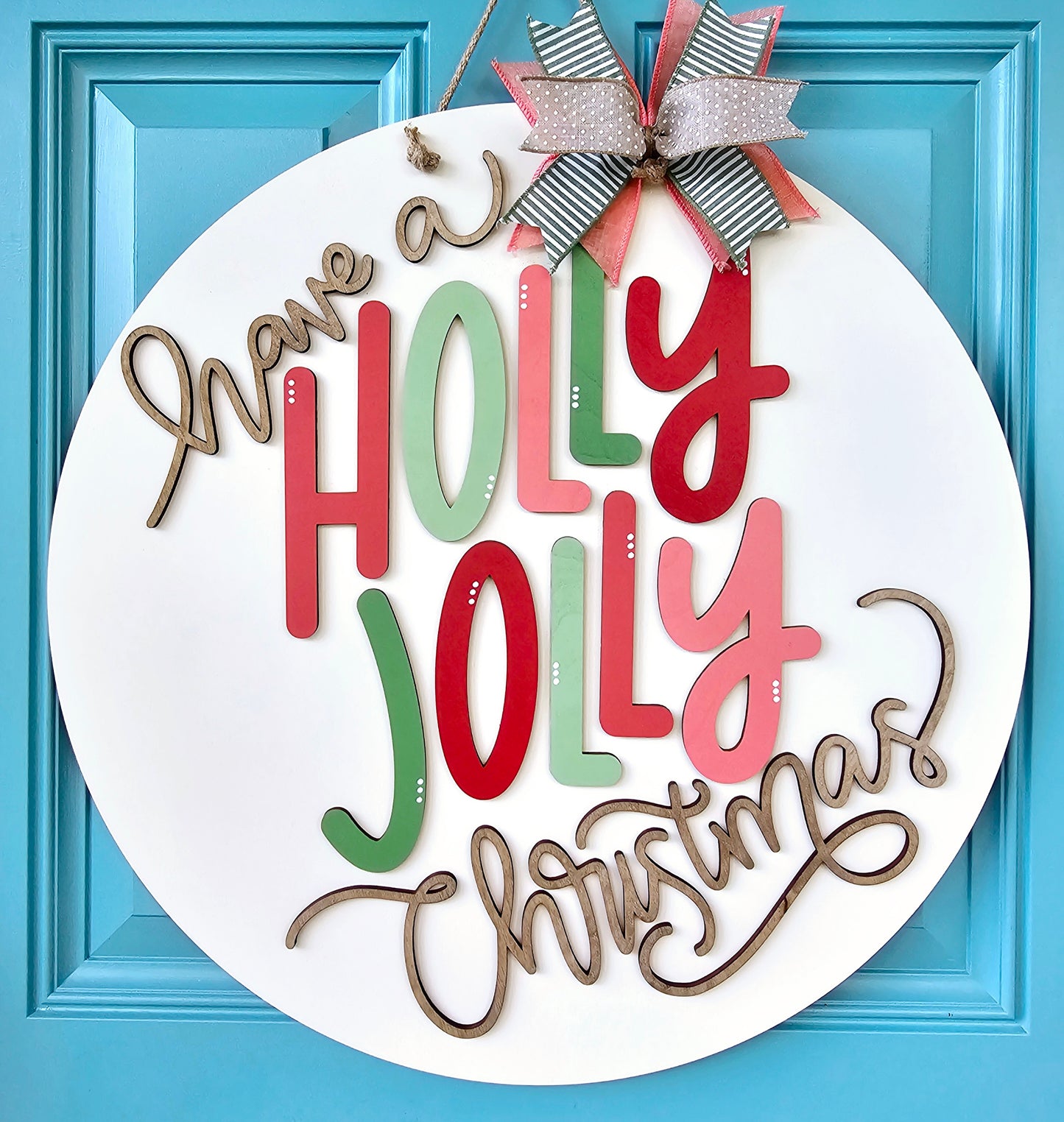 Holly Jolly Door Hanger