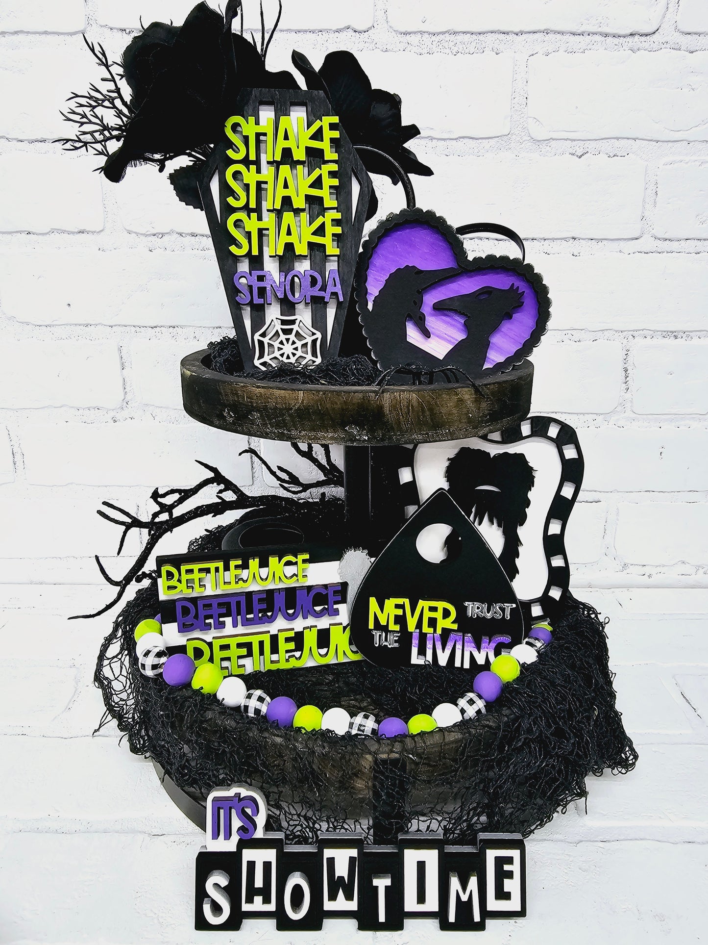 Beetlejuice Tiered Tray Set