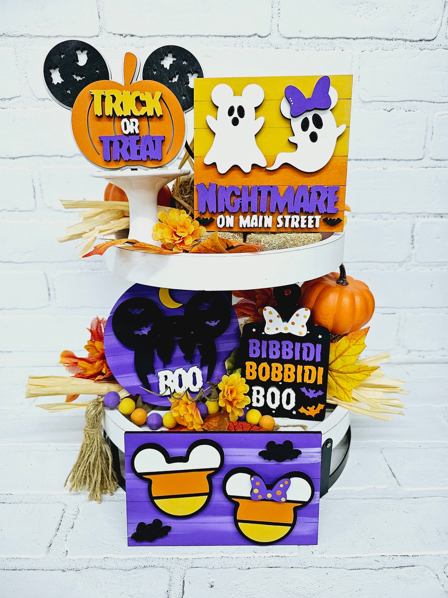 Halloween Mouse Tiered Tray Set