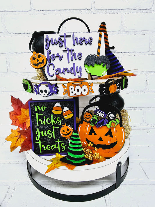 Halloween Candy Tiered Tray Set