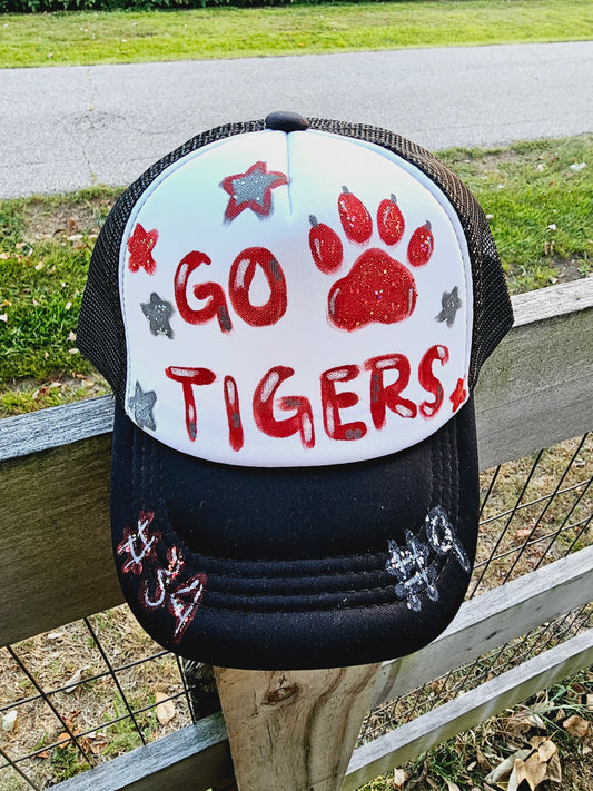 Team Spirit Hand painted Trucker Hats