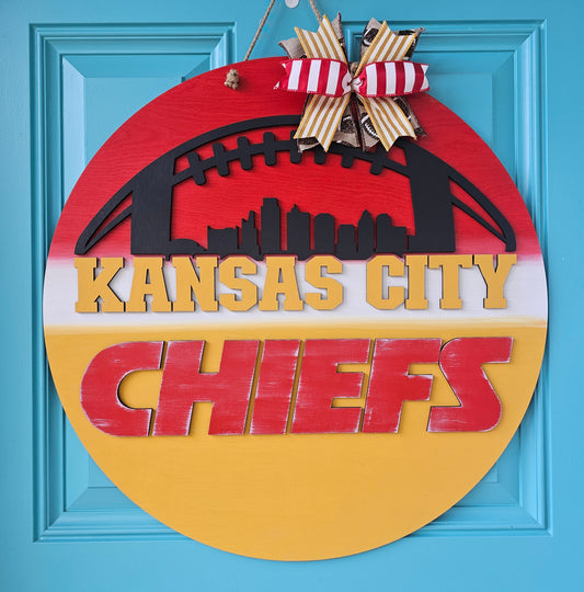 Kansas City Chiefs Door Hanger