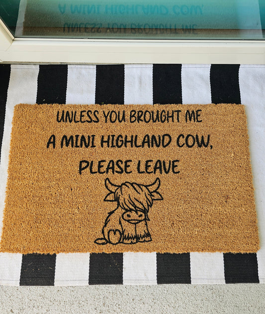 Highland Cow Doormat