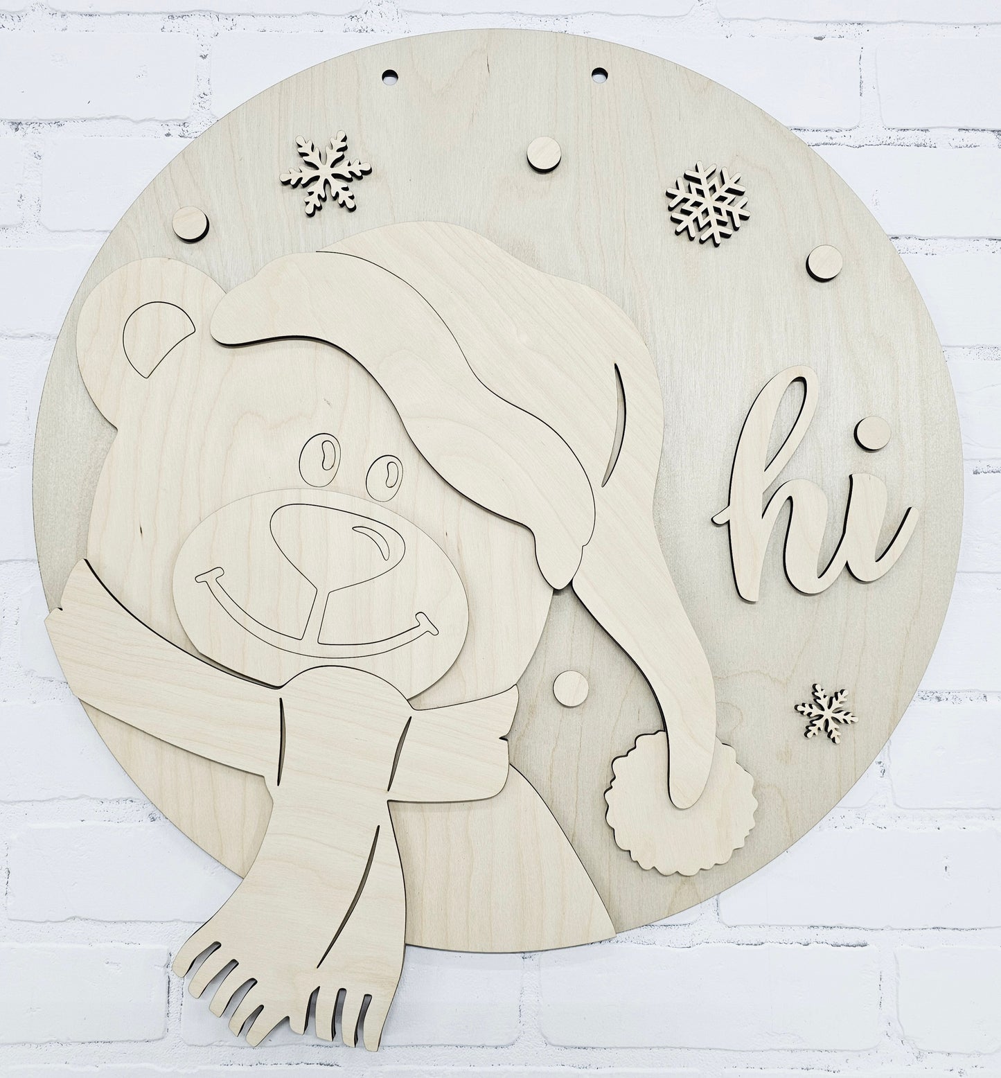 Polar Bear Door Hanger