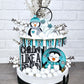 Penguin Tiered Tray Set