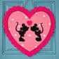 Valentines Day Mouse Door Hanger
