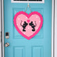 Valentines Day Mouse Door Hanger