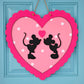 Valentines Day Mouse Door Hanger
