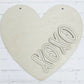 XoXo Heart Shaped Door Hanger