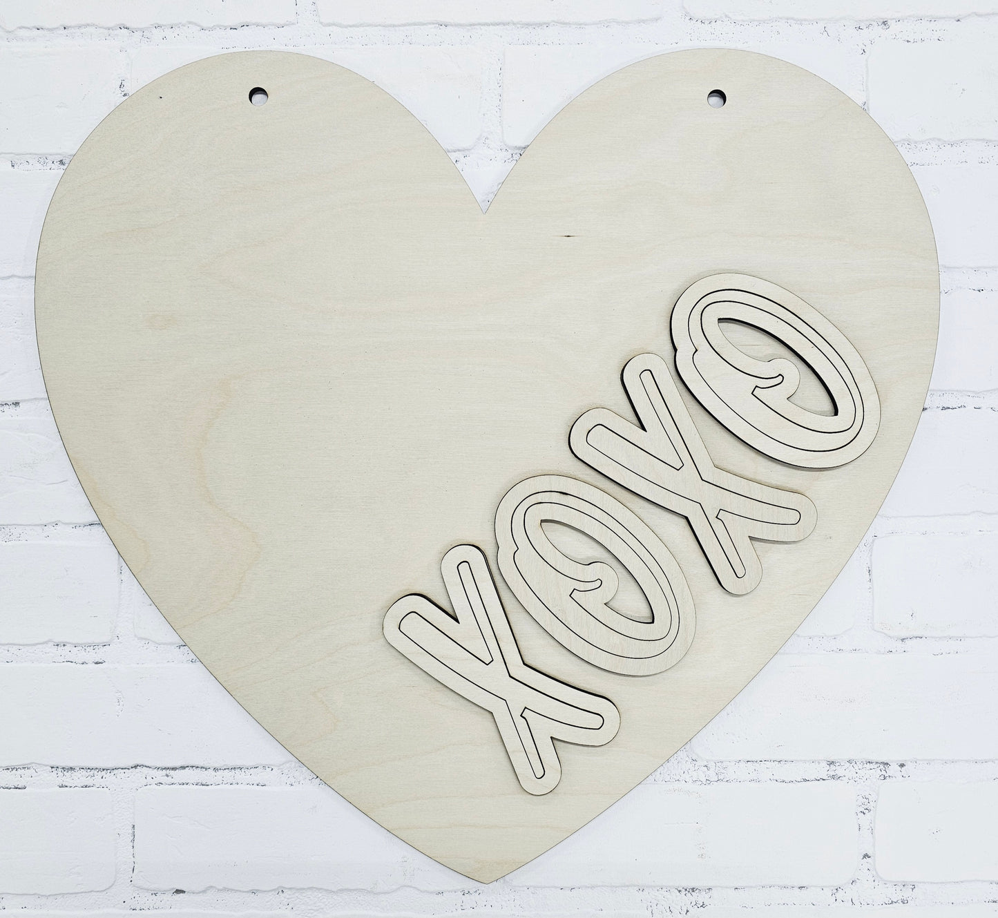 XoXo Heart Shaped Door Hanger