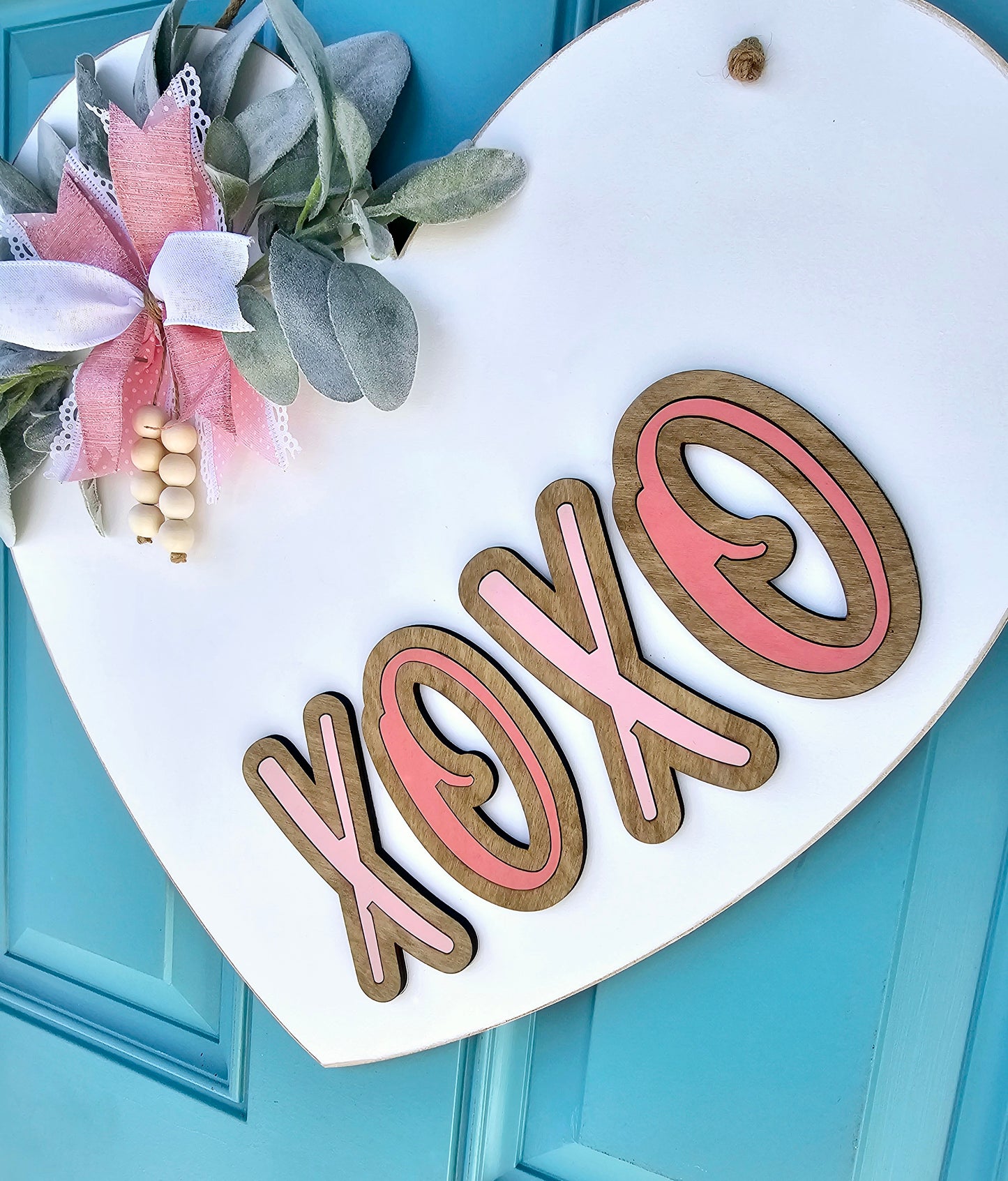 XoXo Heart Shaped Door Hanger