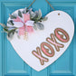 XoXo Heart Shaped Door Hanger