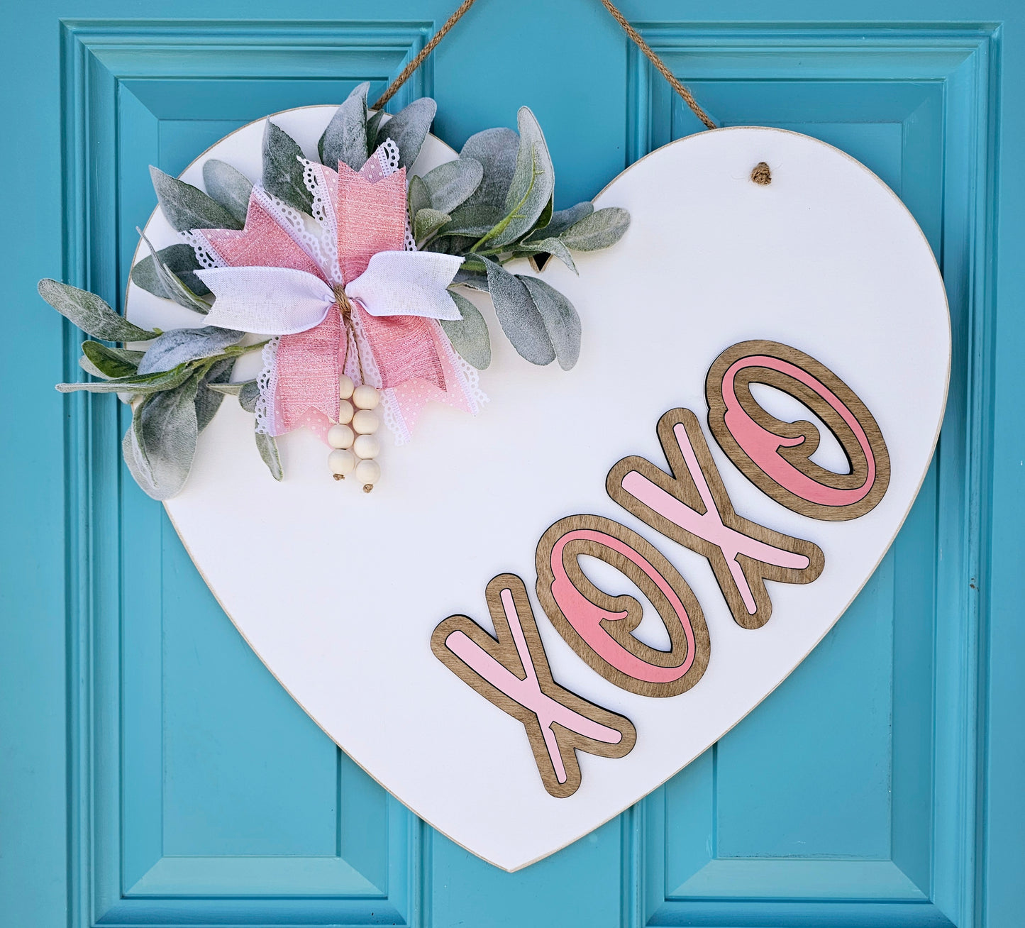 XoXo Heart Shaped Door Hanger