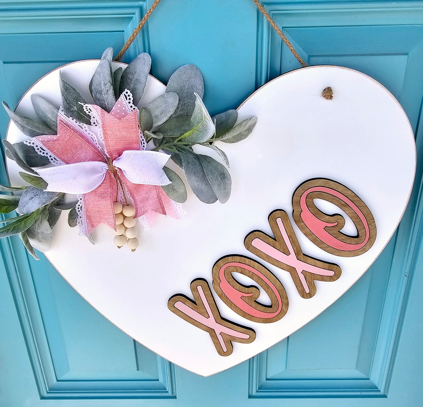 XoXo Heart Shaped Door Hanger